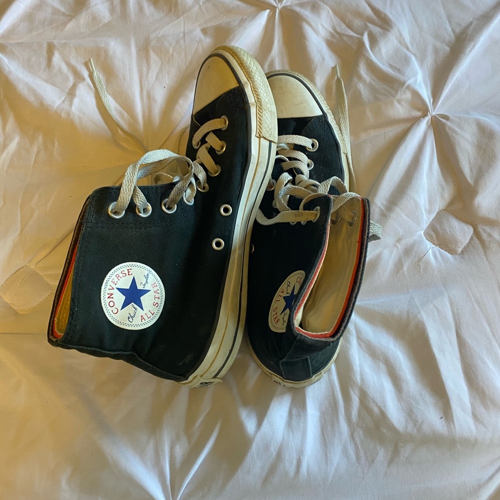 Black High Rise Converse